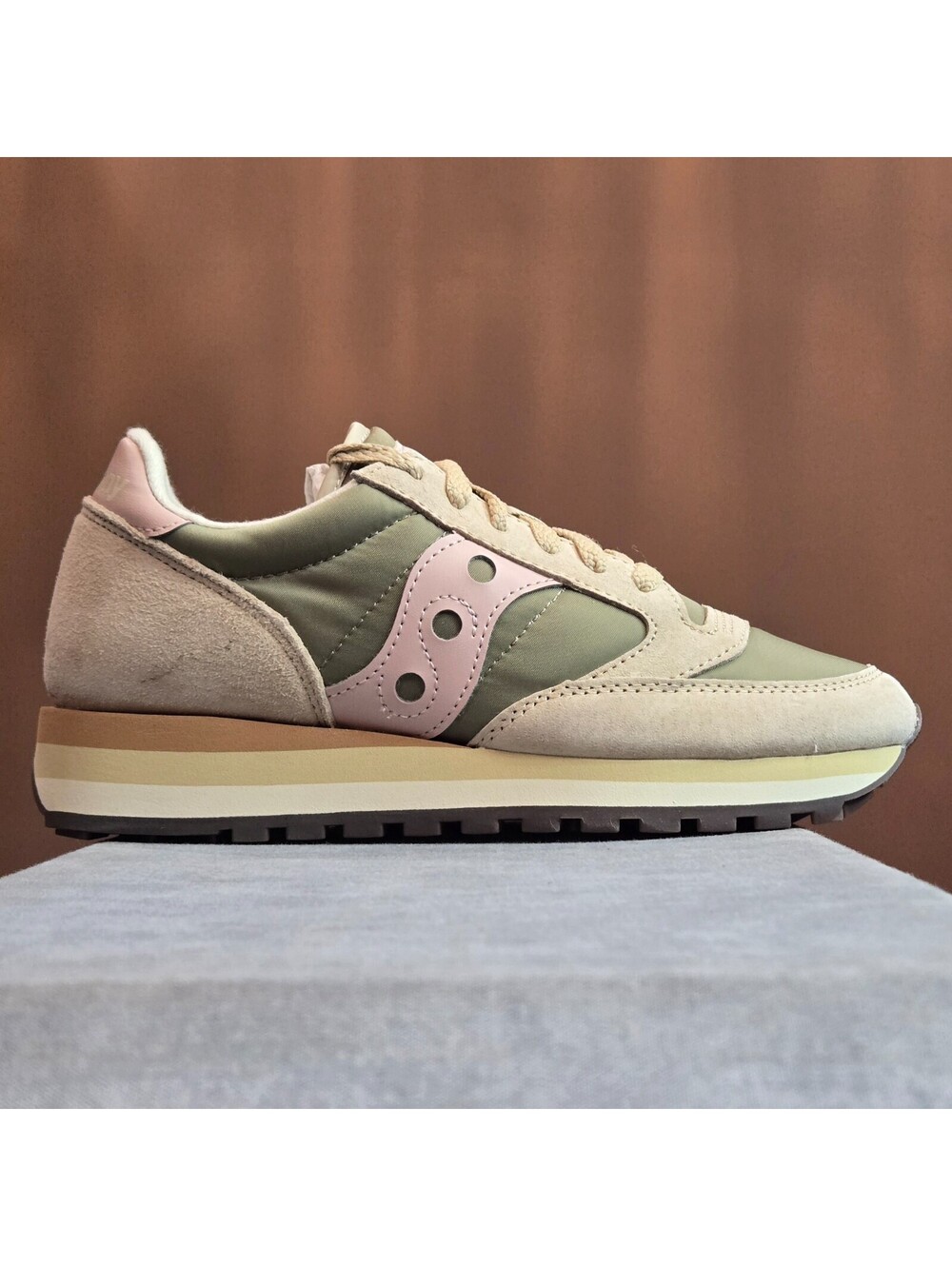 Saucony Jazz Triple - Beige / Green / Pink (S60530-58) Women's 7